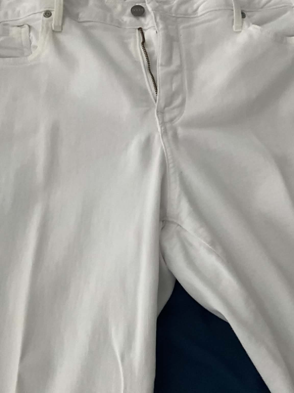 NYDJ White Marilyn Straight Jeans